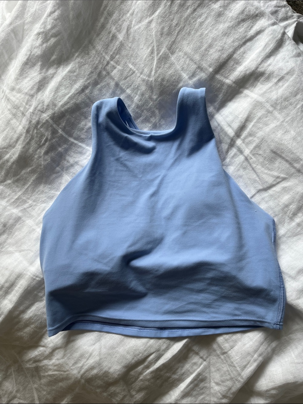 Athleta Light Blue Strappy Sports Bra
